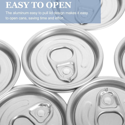 ya 14 9.20 baidi 10 Pcs Aluminum Easy-pull Cover Wide Mouth Jar Lid Lids Canning Regular-1