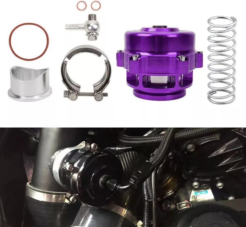 ya 4 8.24 baidi Purple Universal 50mm 35PSI Car Turbo Turbofor Charger Turbo Blow Off Valve Aluminum