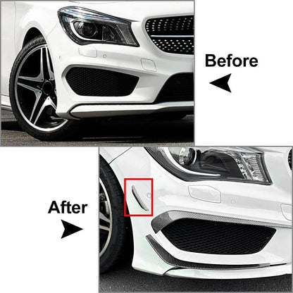 ya 6 8.14 Front Bumper Side Spoiler for Mercedes-benz CLA Class C117 Prefacelift 2013-2016