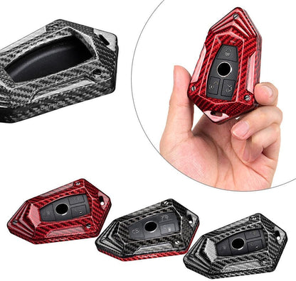 ya 5 8.24 baidi for Mercedes-benz C CLA CLS CLK GLK GLA GLC Carbon Fiber Key Fob Case Cover