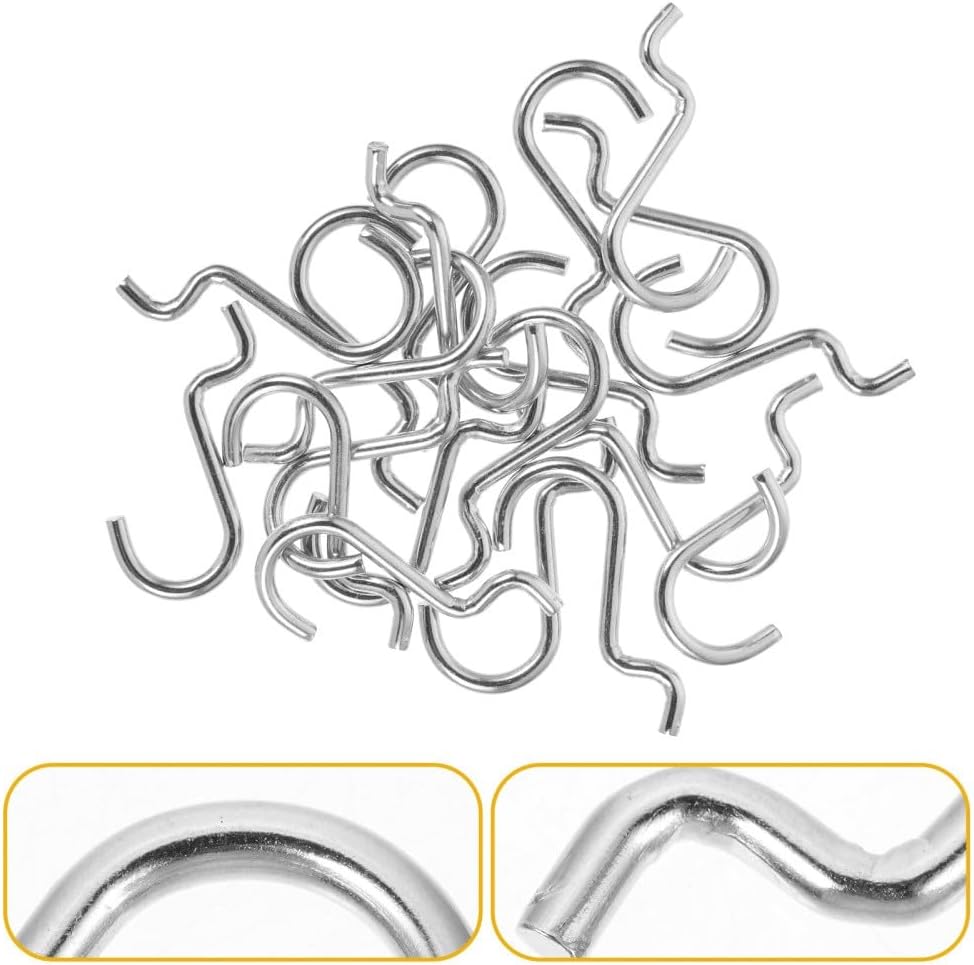 ya 26 10.21 baidi 2 PCS Iron Wire Hook Metal Pegboard Hanger Stainless Steel Hooks-4