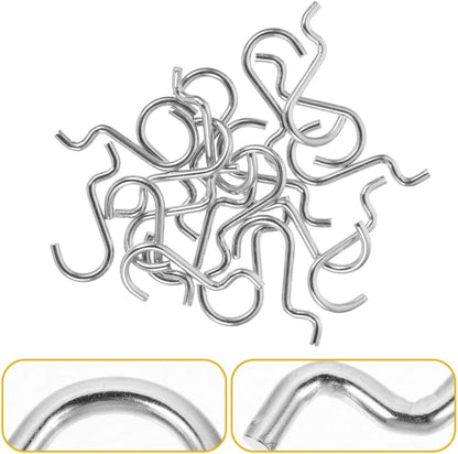 ya 26 10.21 baidi 2 PCS Iron Wire Hook Metal Pegboard Hanger Stainless Steel Hooks-4