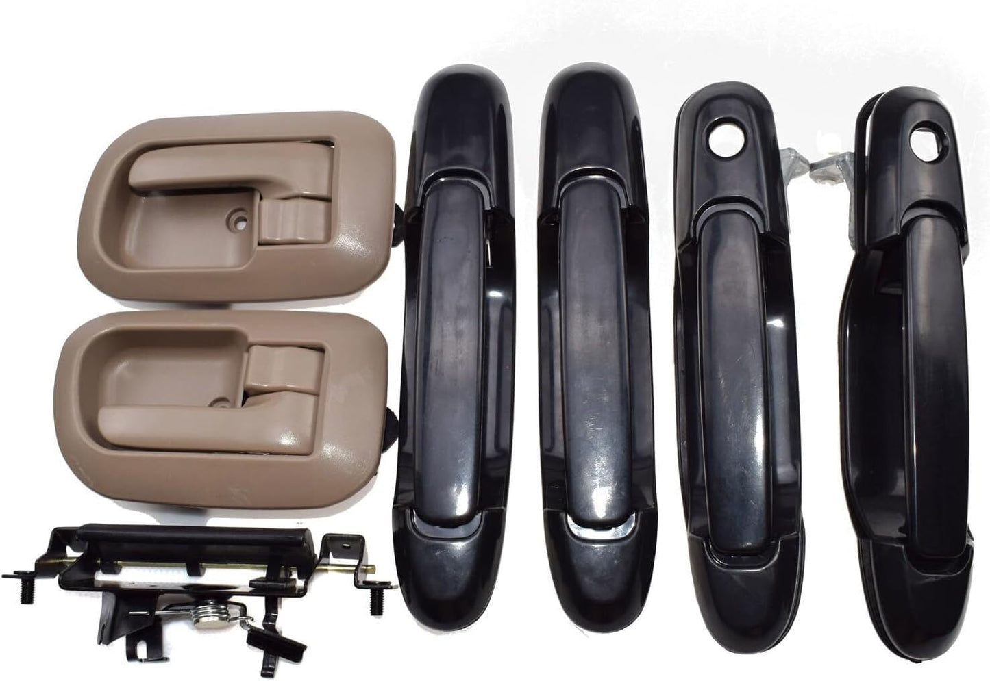 ya 2 8.15 Black Exterior and Beige Interior Door Handles + for Toyota for Sienna Tailgate Handle 