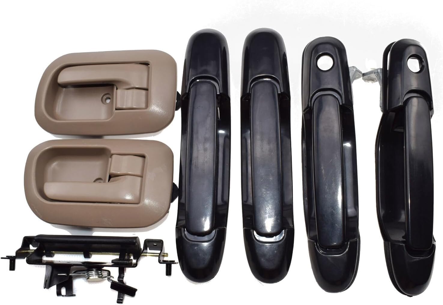 ya 2 8.15 Black Exterior and Beige Interior Door Handles + for Toyota for Sienna Tailgate Handle 