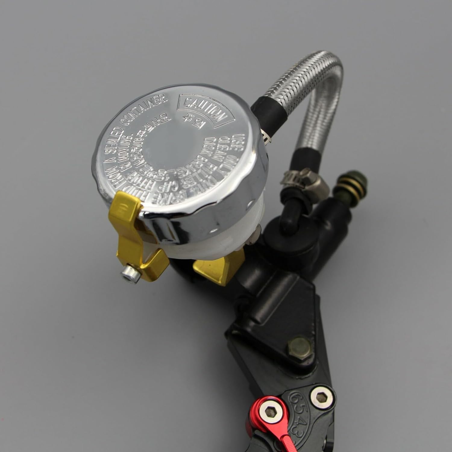 ya 8 8.24 baidi Fit for Suzuki 7/8'' 22mm Motorcycle Brake Levers Master Cylinder Reservoir Set