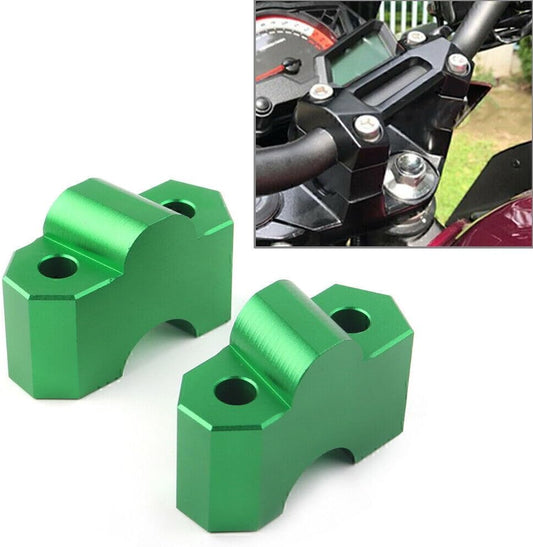 ya 4 8.8.2 Motorcycle Handlebar Riser Clamp Fit for Kawasaki Z750 2004-2012 Z1000 03-2016 Green