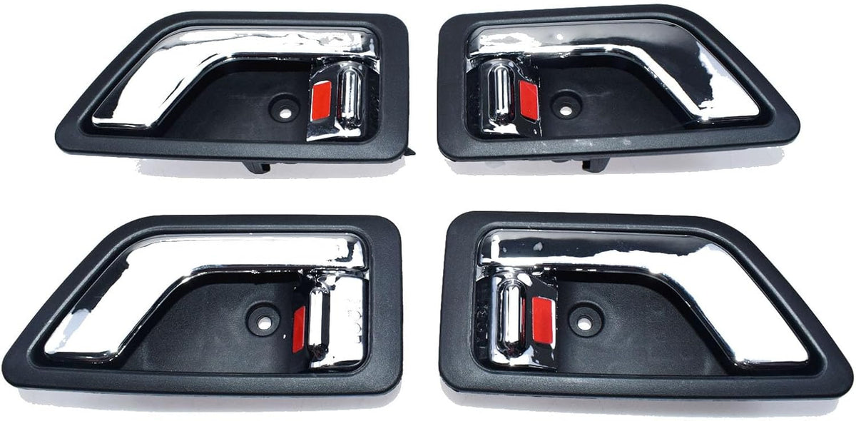 ya 4 8.14 Chrome Interior Door Handle 4 Piece Set for 2022-2011 for Hyundai Getz Click