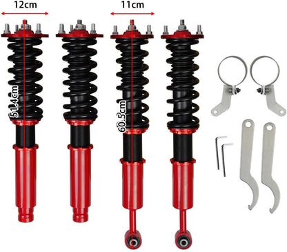 ya 10 9.16 baidi Coilovers Suspension Kit for 03-08 for Honda for Accord Adjustable Struts Shocks Red