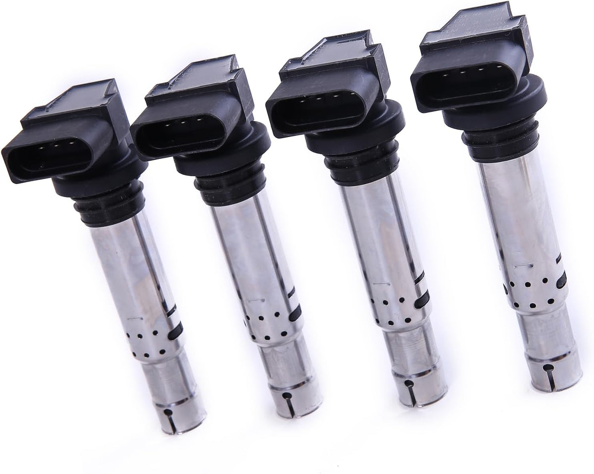 ya 9 10.24 4Pcs Ignition Coil for VW for JETTA for Golf for Passat Beetle Eos for Audi A3 1.4TSI 1.6FSI