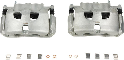 ya 9 10.24 Pair Brake Calipers For 2012-20 for Ford F-150 Front Left & Right 18-B5404 18-B5405