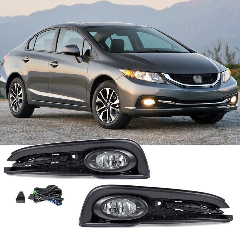 ya 2 8.15 Suitable for the 2013-15 for Honda Civic sedan right front fog lamp f for Ram e fog lamp semi assembly