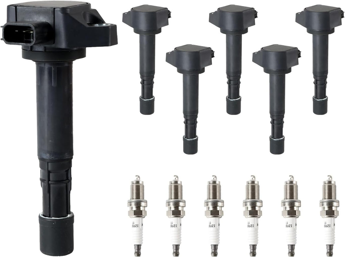 ya 9 10.24 6 Ignition Coil & Platinum Spark Plug for Honda for Acura for Saturn 3.2L 3.5L