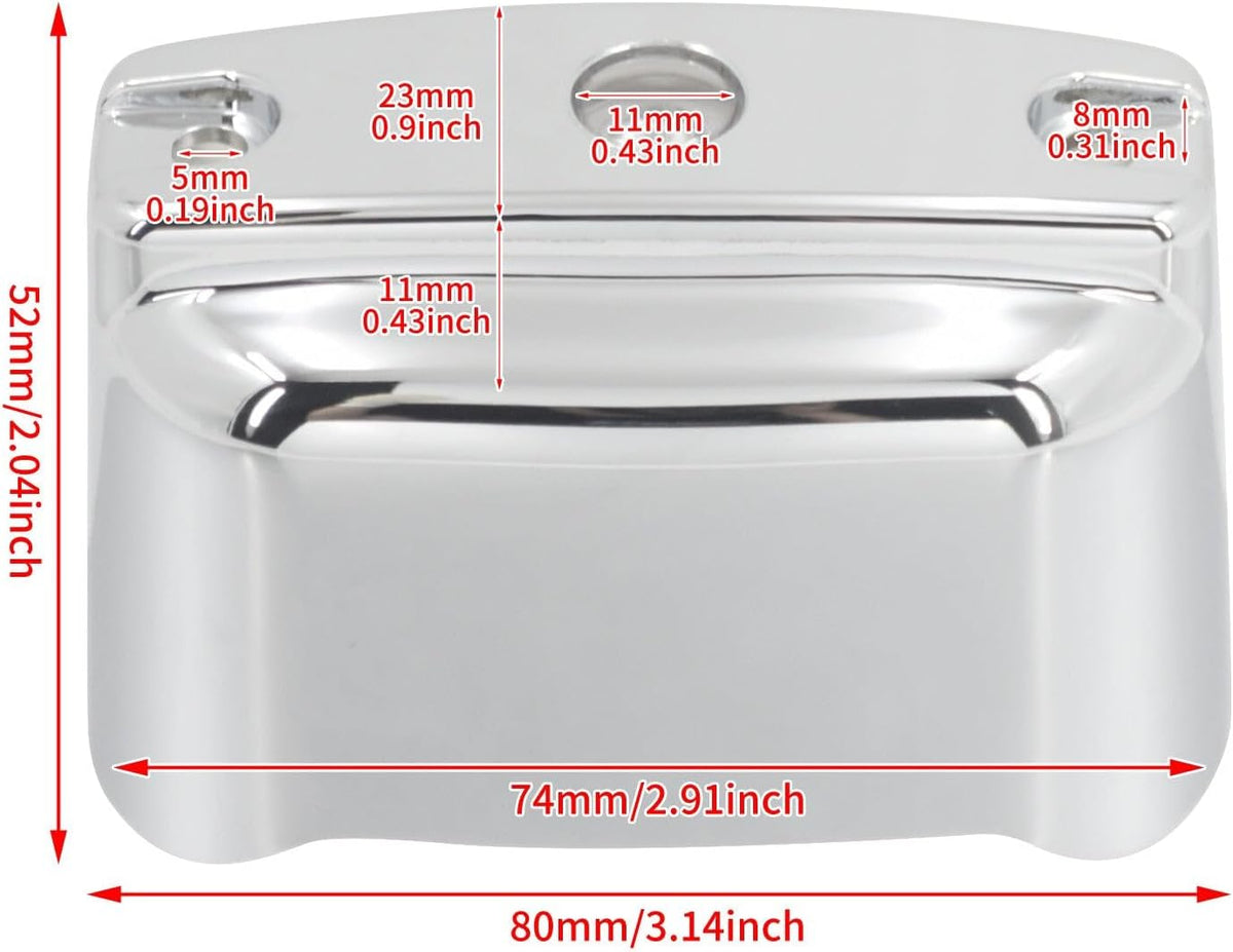 ya 28 10.13 zhengce Chrome Rear Brake Master Cylinder Cover for Harley Road Electra Glide 20
