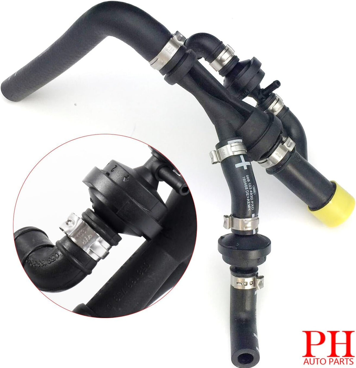 ya 10 9.16 baidi 058 133 753B Vacuum Check Valve Hose Assembly for VW for Passat for Audi for A4 A6 for SEAT -