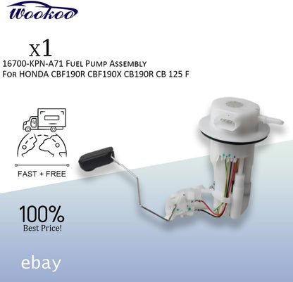 ya 7 8.24 baidi 16700-KPN-A71 Fuel Pump Assembly for Honda CBF190R CBF190X CB190R CB 125 F