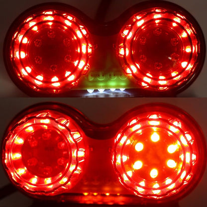 ya 7 8.24 baidi LED Motorrad R¨¹cklicht Blinker Bremslicht Heckleuchte Nummernschild Lampe Rot DE