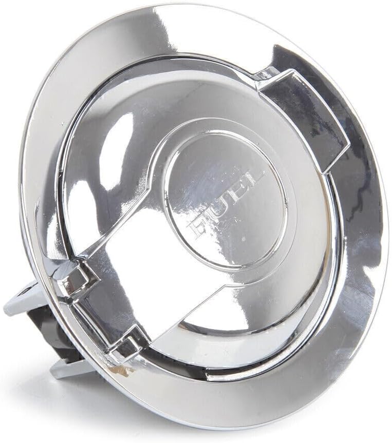 ya 5 8.10 Fuel Gas Door Lid Vapor Edition Chrome Fit for Dodge for Challenger 2008-2017 2018 2019