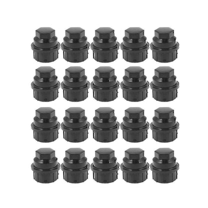 ya 10 9.16 baidi M24 Black Plastic 3/4 in Wheel Lug Nut Caps 99056 611-620 711-022 for Chevrolet