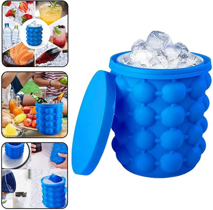 ya 14 9.20 baidi Space Saving Silicone Ice Bucket for Whiskey zing and Beer Cooling-1