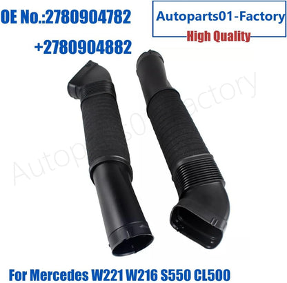 ya 7 8.24 baidi 1Pair L+R Air Intake Pipe Inlet Air Hose for Mercedes-benz W221 W216 S550 CL500