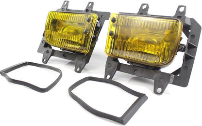 ya 4 8.10 for BMW 3-Series E30 1985-1993 318i 325i Pair Front Bumper Fog Light Yellow Lens