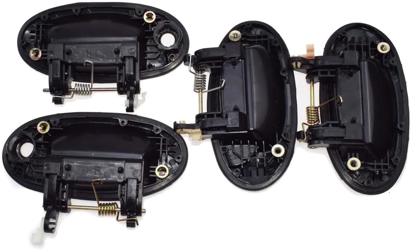 ya 2 8.15 4-Piece Set Black Exterior Door Handle FL FR RL RR for Hyundai for Elantra 1996-2000