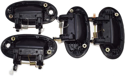 ya 2 8.15 4-Piece Set Black Exterior Door Handle FL FR RL RR for Hyundai for Elantra 1996-2000
