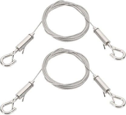 ya 26 10.21 baidi 2 Pcs 2m x 1.5mm Heavy Duty Adjustable Picture Hanging Wire Kit