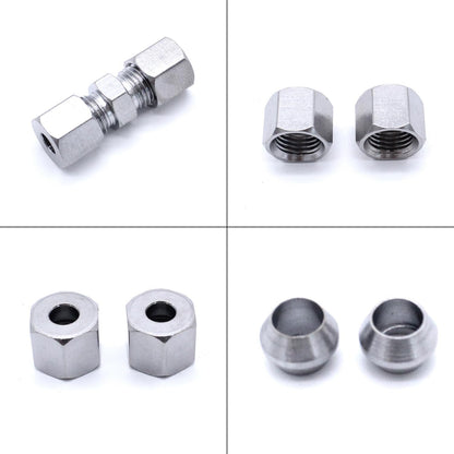 ya 10 9.16 baidi Brake Line Fitting for Brake Pipe 4 without Flanging Connectors 75mm 10pcs