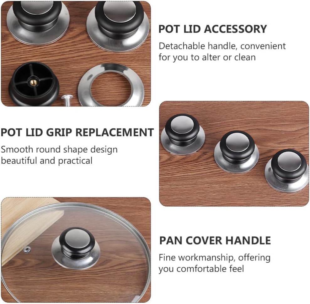 ya 14 9.20 baidi 6PCS Glass Saucepan Lid knob Kitchen Cookware Lid Knobs Plastic Pot Lid-1