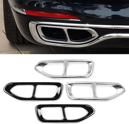 ya 4 8.14 for BMW 7 Series G11 G12 16-18 Rear Tail Muffler Exhaust Pipe Output Cover Trim