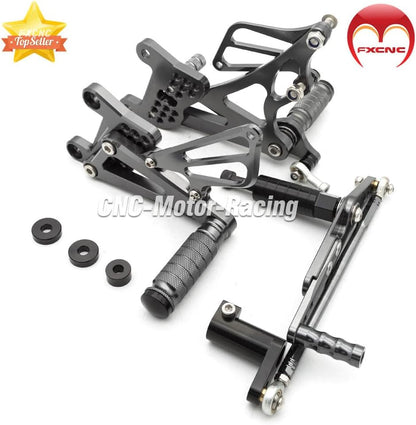 ya 5 8.10 Suitable for Yamaha YZF R1 2007-2008 CNC Adjustable Gear Foot peg footrest Pedal