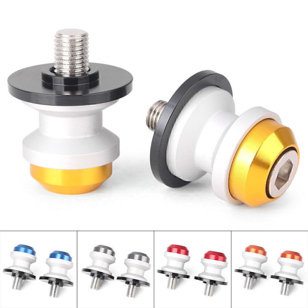 ya 6 8.24 baidi Gold 10mm CNC Motorcycle Swingarm Sliders Spools for Kawasaki Z750 Z750 Z1000ly