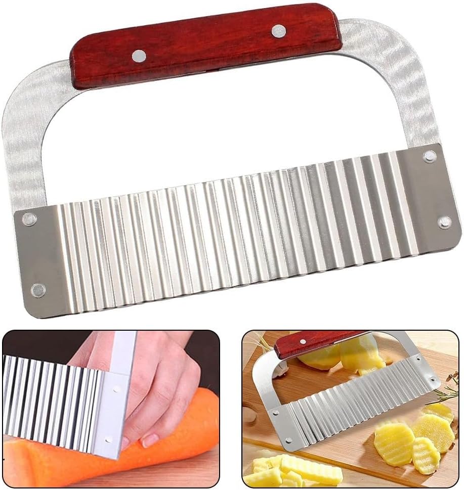 ya 14 9.20 baidi Convenient Stainless Steel Wave Potato Cutter for Quick Salad Preparation-1