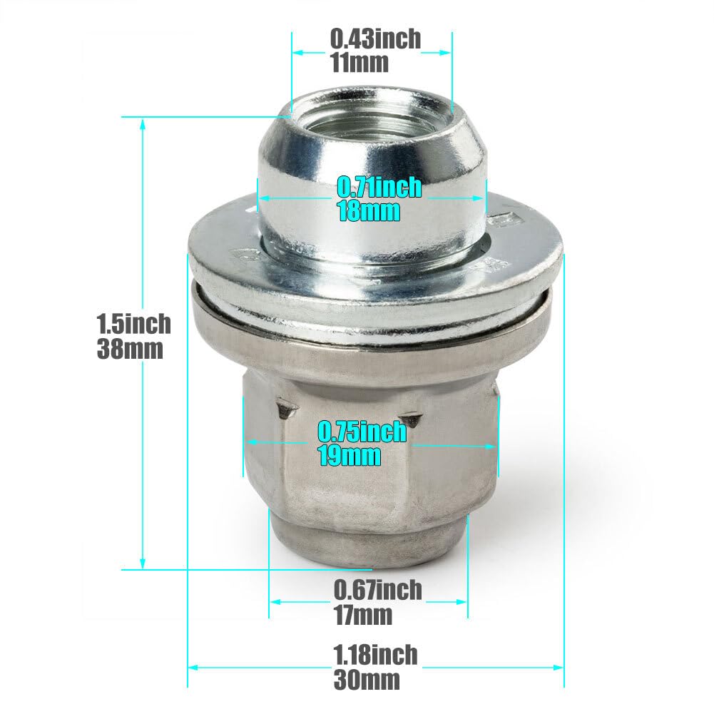 ya 5 8.10 5-piece Set of Chrome Lug Nuts for Jaguar S-Type X-Type XJ XJR XF C2C35294010