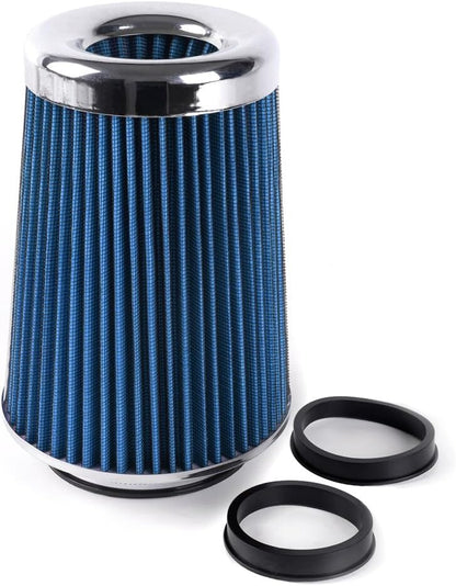 ya 13 9.15 baidi BL Universal Clamp On Cone High Flow Air Intake Filter 9 Tall 3 3.5 4 Inlet