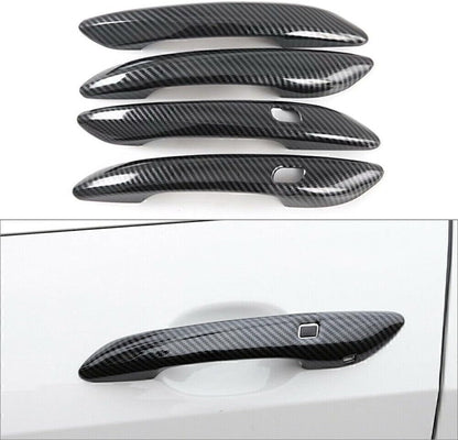 ya 10 9.16 baidi 4PCS Exterior Side Door Handle Cover Trim for Hyundai for Elantra 2021 Black