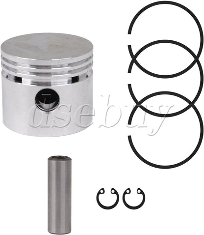 ya 26 10.21 baidi 4 Sets Piston with Oil Gas Rings Piston Pin and Circlips for 47 Air Compressor