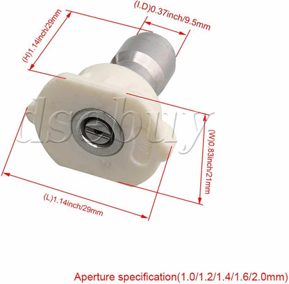 ya 26 10.21 baidi 10PCS 40 De High Pressure Spray Nozzle Nozzles Tips 1.0/1.2/1.4/1.6/2.0mm