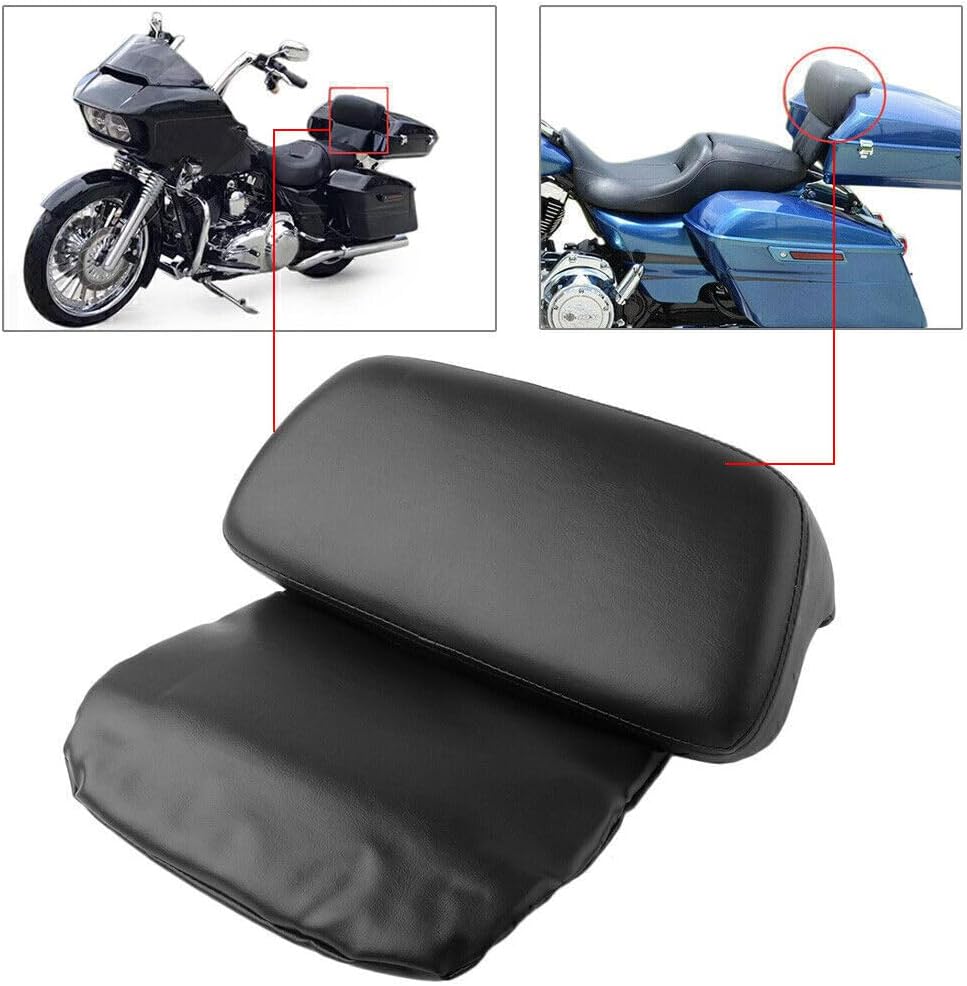 ya 12 10.8 baidi Rear Backrest Pad for Harley Razor Chopped Tour Pack 14-up Touring Tri Glide