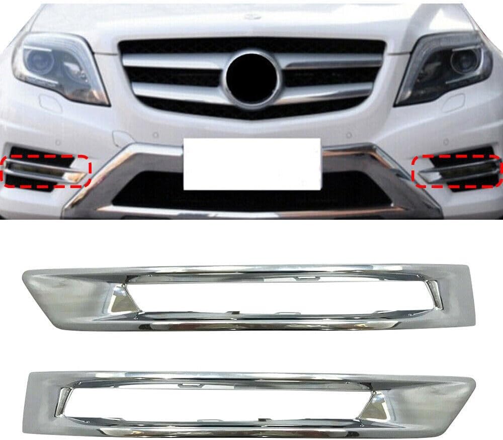 ya 10 9.16 zhengce A pair of front bumper fog light grille covers suitable for the 2014-2016 f