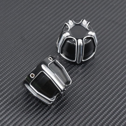 ya 2 8.15 Motorcycle 29MM Front Axle Nut Cover Cap Fit for Harley Softail Dyna Touring