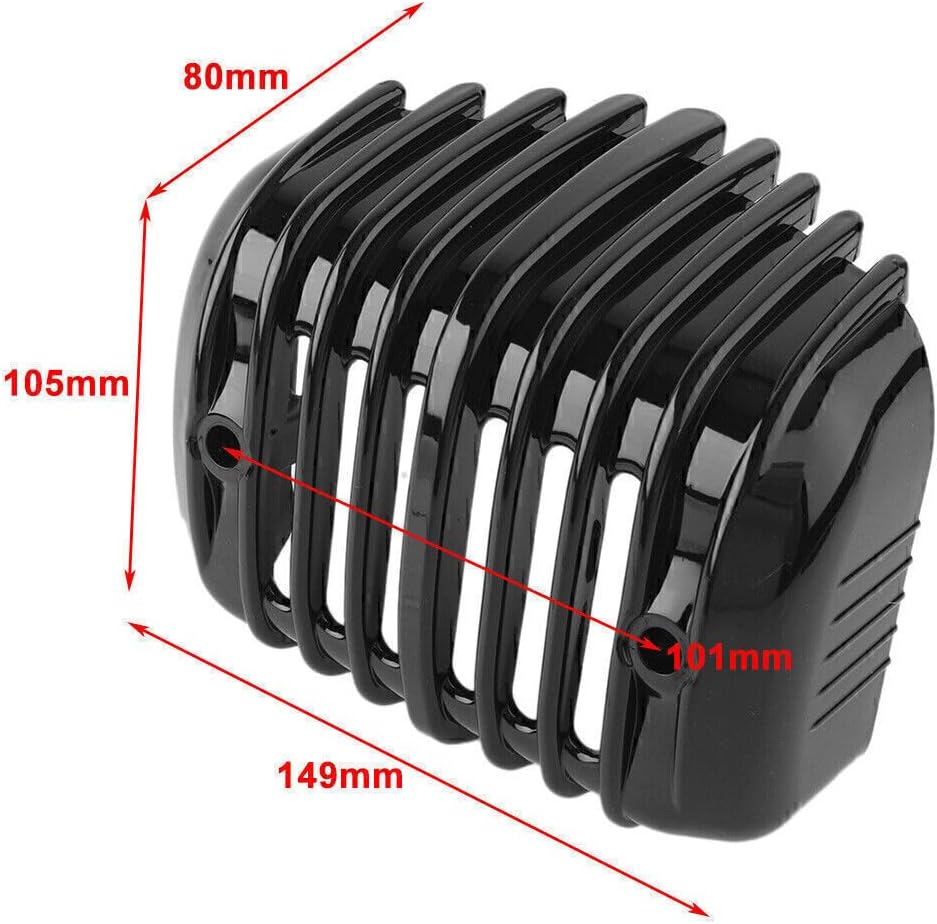 ya 11 9.14 zhengce Black Voltage Regulator Cover Fairing Fit Harley Softail FXS FXSB FLSTSB