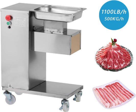 ya 16 10.20 baidi Meat Cutting Machine Meat Cutter Slicer 500KG with Two Blades 2.5-50mm 110V 220V