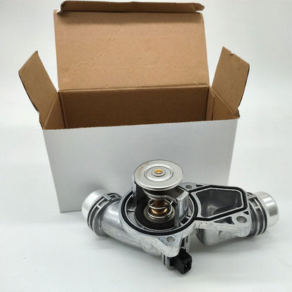 ya 2 8.15 Upgraded aluminum thermostat housing for BMW E46 E39 325i 330i 525i X5 X3 Z4 USA