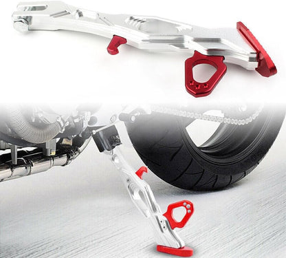 ya 2 8.15 For Motorcycle Universal CNC Red Foot Side Stand Support Leg Kickstand