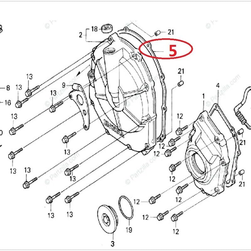ya 13 9.15 baidi Clutch ket Sealing Fit for Bumblebee 600 900 CB600F CB900F 919 CBR600 F2 F3