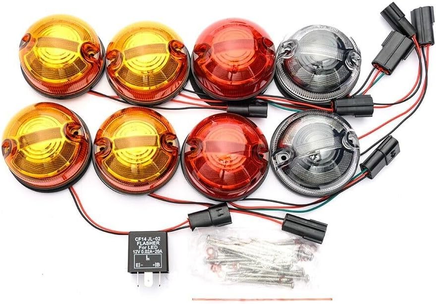 ya 4 8.10 LED Turn Signal Tail Light Upgrade Kit for 95-16 for Land Rover for Defender 90 110 130