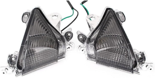 ya 15 10.19 zhengce Smoke Front Turn Signal Light Lens Cover Fit for Kawasaki ZX-10R 2004 2005