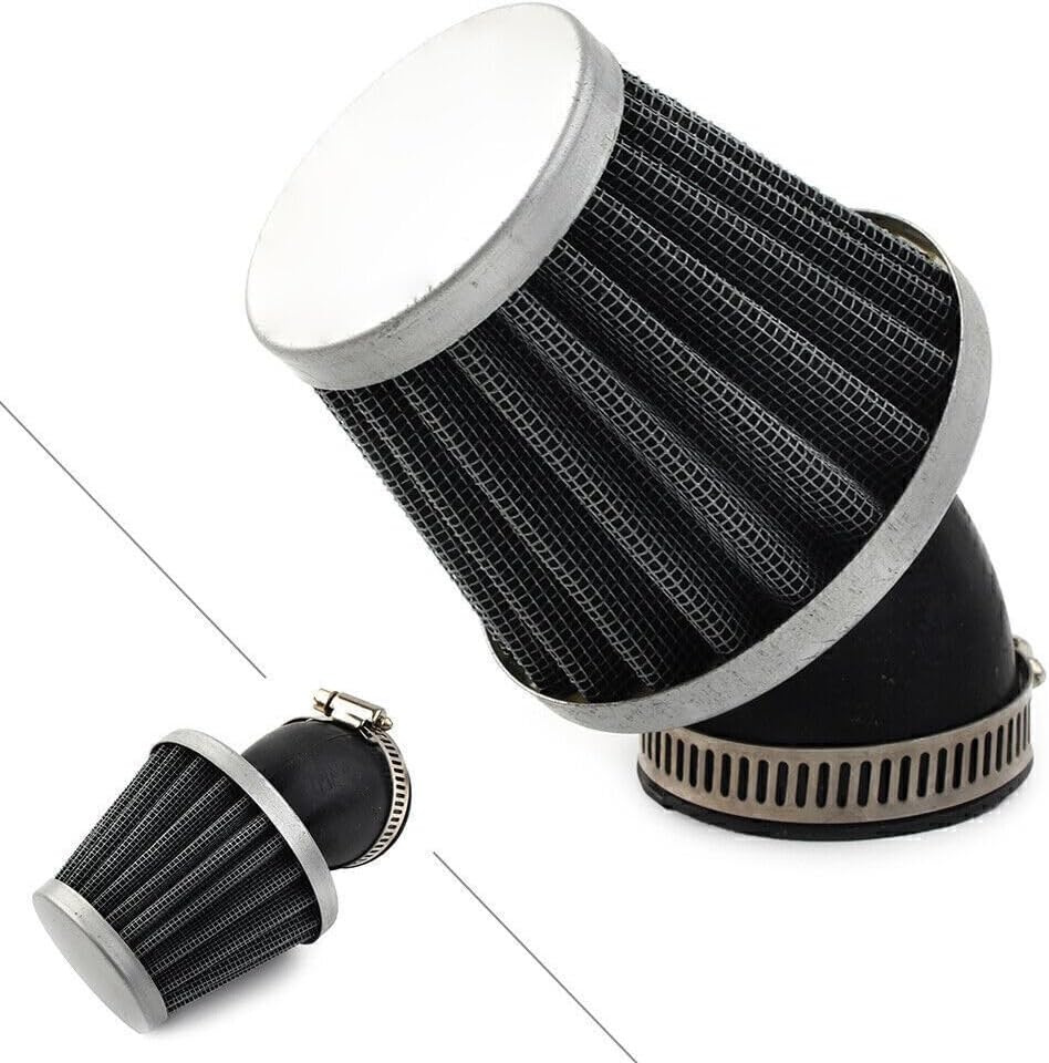 ya 10 9.16 zhengce 45mm Bent Neck Air Filter Dirt Pit Bike ATV Quad Motorbike GY6 Moped Scoote
